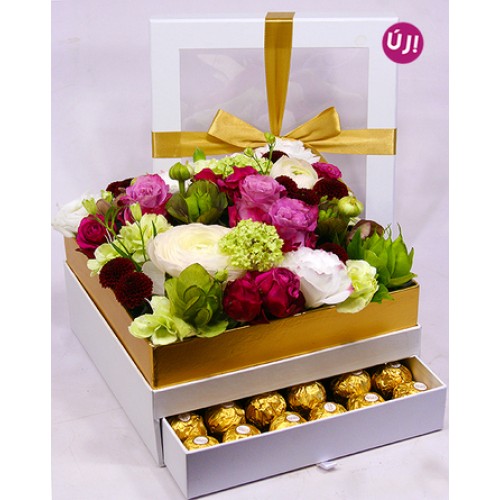 Flowers between - flower box with secret sons
